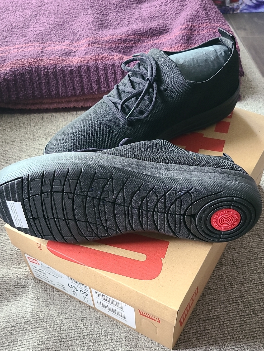 Fitflop Black F-Sporty Uberknit Sneakers - Picture 5 of 8